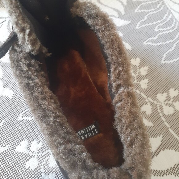 Stuart Weitzman Faux Fur Trim Shoes - Picture 8 of 12